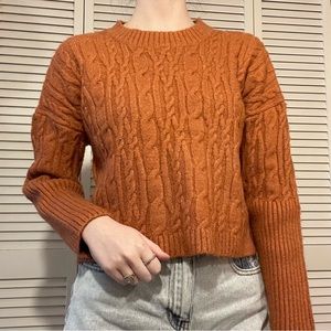 Terracotta Cropped Sweater